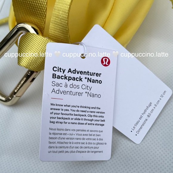 💛SOLD OUT🍋Lululemon Athletic City Adventurer Backpack Nano - Sunray Yellow - Picture 6 of 13